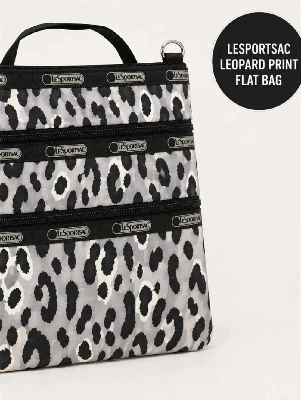 LeSportsac | Gray Black Leopard Print